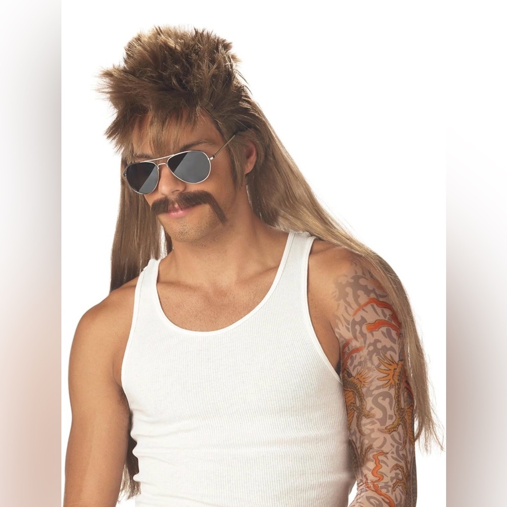 California Costumes Mississippi Mudflap Wig & Moustache Adult Sized Costume